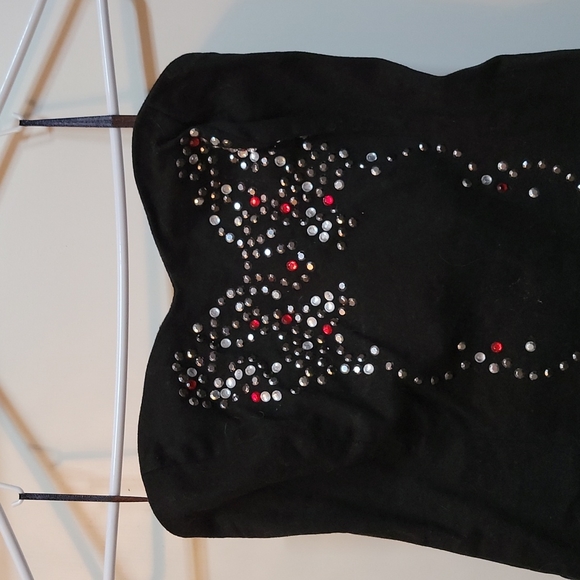 Motivi black strapless dress Sz Small New - Picture 2 of 2